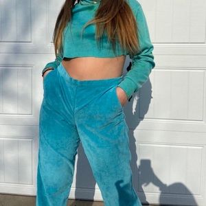 VINTAGE HIGHWAISTED COURDOROY VELOUR PANTS